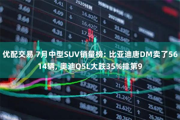 优配交易 7月中型SUV销量榜: 比亚迪唐DM卖了5614辆, 奥迪Q5L大跌35%排第9